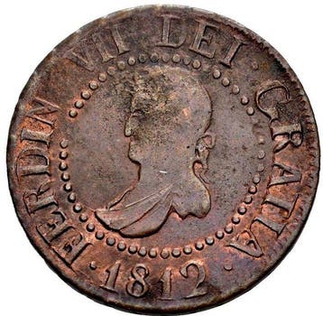 Spanje. Fernando VII. 12 dineros 1812. Mallorca. (Cal-24).