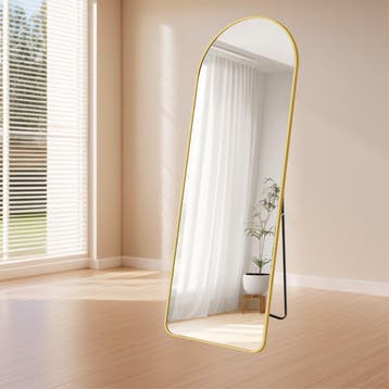 LoXa Passpiegel Luxora Goud – 160x60 cm – Staand of Hangend, Huis en Inrichting, Verzenden, Nieuw