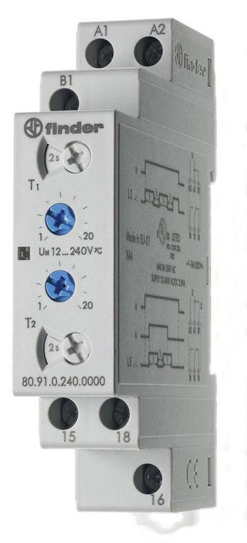 Finder 80.91 Timer Relais 16A 240V Asymmetrische Flitser -, Verzenden, Nieuw, Overige typen