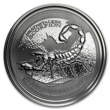Chad - Scorpion 1 oz 2017 (50.000 oplage), Verzenden, Overige landen, Losse munt, Zilver
