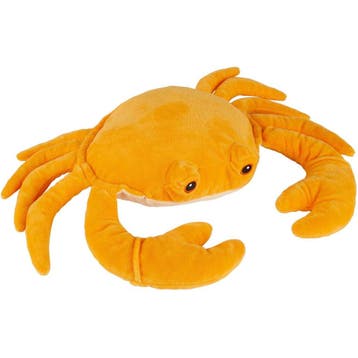 Pluche krab knuffel - zacht - 33 cm - zeedier - oranje, Verzenden, Nieuw