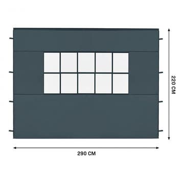 2dekans | VonRoc Zijwanden Set 3x4,5m voor Premium Partytent, Ophalen of Verzenden, Zo goed als nieuw