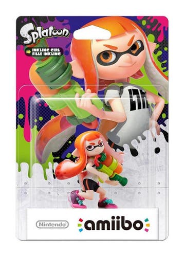 Splatoon Amiibo Figuur Splatoon Girl (oranje) Wii U, Ophalen of Verzenden, Zo goed als nieuw