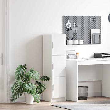 vidaXL buffetkast Wit 31.5 x 32 x 122.5 cm, Minder dan 50 cm, Verzenden, 100 tot 150 cm, Nieuw