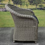 Chester dining tuinstoel grijs, Tuin en Terras, Ophalen of Verzenden, Nieuw, Wicker