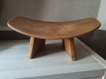 Alain Gaubert - Kruk - Hout - Meditatiebank
