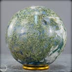 Topkwaliteit natuurlijke mosagaat, zeer artistiek Sphere-