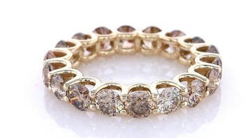 Zonder minimumprijs - Ring - 14 karaat Geel goud - 3.50ct., Nieuw