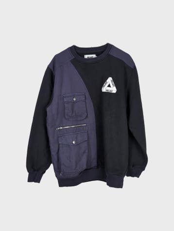 Palace Skateboards Sweatshirts Heren maat M Black / Dark, Palace Skateboards, Overige kleuren, Maat 48/50 (M), Ophalen of Verzenden
