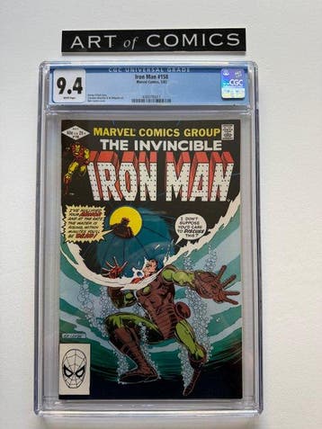 Iron Man #158 - CGC 9.4 - 1 Graded comic - Eerste druk -, Nieuw