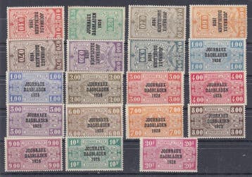 België 1928/1931 - Dagblad - OBP : JO 1/18 + 8a * , 19A36A, Gestempeld