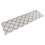 vidaXL Keukenmat wasbaar geblokt 60x180 cm fluweel, Verzenden, Nieuw