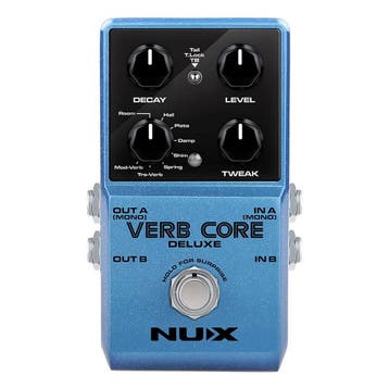 NUX VERBCDLX reverb pedaal VERB CORE DELUXE, Ophalen of Verzenden, Nieuw