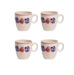Boerenbont Minimok Pompei 0,23L set van 4 (Huishouden), Overige materialen, Verzenden, Nieuw, Kop(pen) en/of Schotel(s)