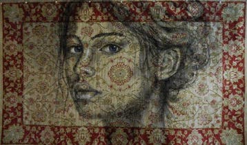 Jacqueline Klein Breteler - Seen.-painting on a carpet-XXL