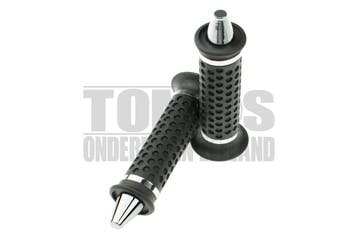 Handvatset Spike / Point zwart / chroom 22mm / 24mm unive..., Ophalen of Verzenden, Nieuw, Tuning