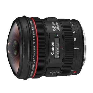 Canon EF 8-15mm f/4.0L Fisheye USM objectief - Tweedehands, Verzenden, Gebruikt, Canon