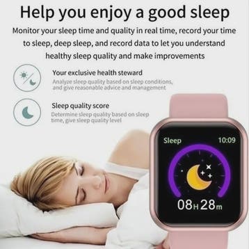 Smartwatch Y68 D20: Multifunctioneel met Bluetooth, Fitness, Verzenden, Nieuw