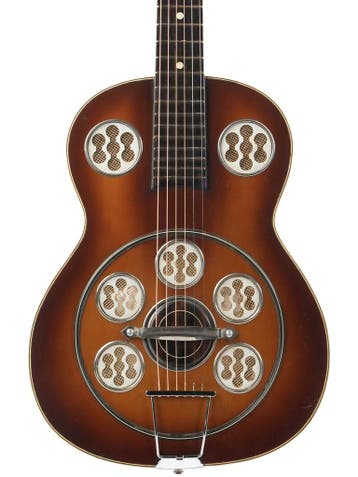 Del Vecchio Dinamico 12 Fret Resonator 1960s (Instrument), Ophalen of Verzenden, Gebruikt, Klassieke of Spaanse gitaar