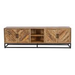 Tv-meubel Mangohout Sabia 200 cm, Verzenden, Nieuw, Overige houtsoorten, Industriële meubels