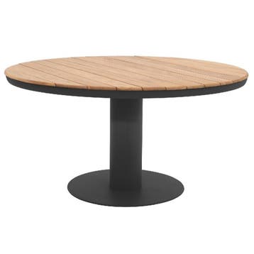 Palazzo dining tafel  Ø160xH75 cm teak aluminium antraciet, Ophalen of Verzenden, Nieuw