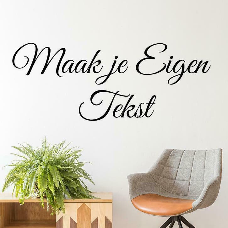 Sticker met eigen tekst voor slechts 6,95, Huis en Inrichting, Overige Huis en Inrichting, Nieuw, Verzenden