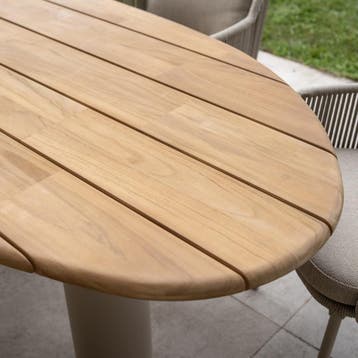 Estate dining tuintafel mango 240x105xH75 cm teak amber, Tuin en Terras, Ophalen of Verzenden, Nieuw