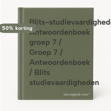 Blits-studievaardigheden Antwoordenboek groep 7 / Groep 7 /, Verzenden, Gelezen