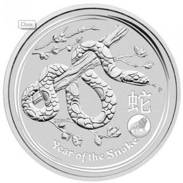 Lunar II - Year of the Snake - 1 oz 2013, Verzenden, Losse munt, Zilver