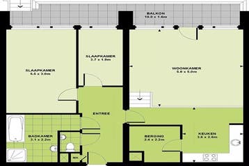 Appartement Lichtstraat in Eindhoven, Noord-Brabant, Via bemiddelaar, Eindhoven, Appartement