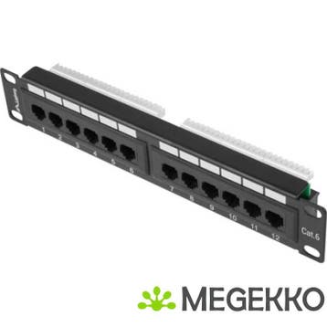 Lanberg PPU6-9012-B patch paneel, Computers en Software, Netwerk switches, Verzenden, Nieuw