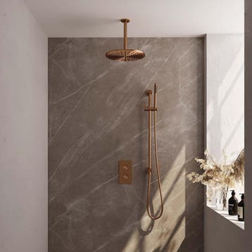 Inbouw Regendouche Set Brauer Copper Edition Plafond Uitloop, Ophalen of Verzenden, Nieuw