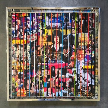 Elmago - Pulp fiction iconic film 3 codebarre (large), Antiek en Kunst