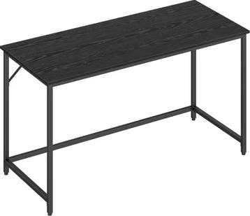 Bureau Ebbenhout Zwart – 140x60x76cm Houten plaat, Staal, Verzenden, Nieuw