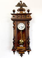 Wandklok - Junghans - Antiek - Walnoot - 1900-1910 - Eagle