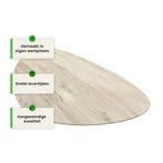 Eiken tafelblad kiezelvorm met facet, Verzenden, Nieuw