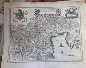 Italië - regionale kaart die de vastelandgebieden laat zien, Nieuw