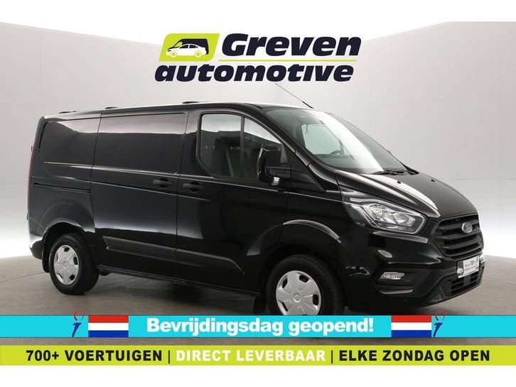 Ford Transit Custom 2.0 TDCI L1H1  Airco  Cruise  3 Zits, Auto's, Bestelauto's, Te koop, Handgeschakeld, Diesel, Zwart, Ford, Verzenden