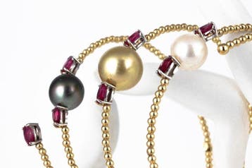 Armband - 18 karaat Geel goud, Witgoud - 2.77ct. tw. Robijn, Nieuw