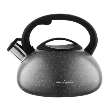 Florina Lava fluitketel RVS zwart / grijs 2.5 Liter - ook, Ophalen of Verzenden, Nieuw
