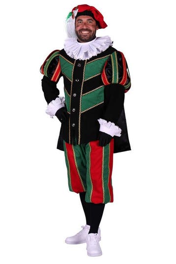 Piet ribfluweel met cape Pamplona — L, Ophalen of Verzenden, Nieuw