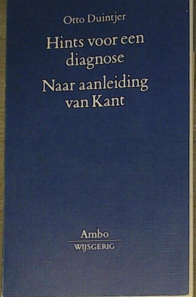 Hints voor een diagnose - Duintjer 9789026309199, Boeken, Filosofie, Gelezen, Verzenden
