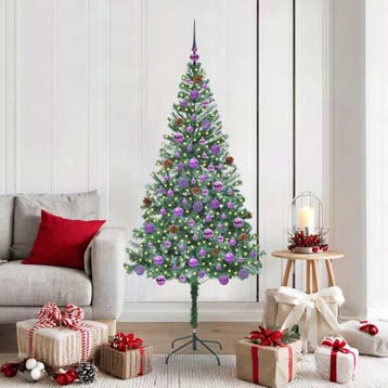vidaXL Kunstkerstboom Groen 180 cm PVC en Staal, Verzenden, Nieuw