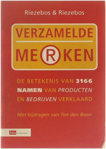 Verzamelde merken - J. Riezebos-Maliepaard 9789012101349, Verzenden, Zo goed als nieuw, J. Riezebos-Maliepaard