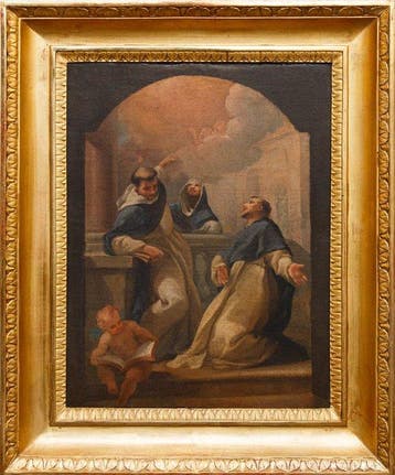 Scuola romana (XVIII) - Santi domenicani in estasi