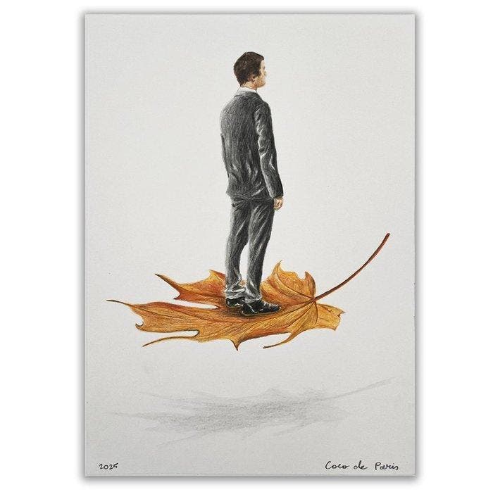 Coco de Paris - Flying on a leaf, Antiek en Kunst, Kunst | Designobjecten