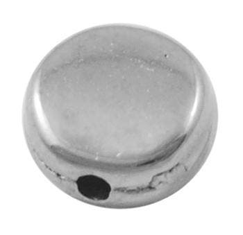 20 x Letterkralen van acryl rond 7mm acryl  gat: 1mm zilver, Ophalen of Verzenden, Nieuw, Kraal