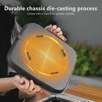 Vierkante BBQ Grill Pan - Non-stick & Draagbaar voor Buiten, Verzenden, Nieuw
