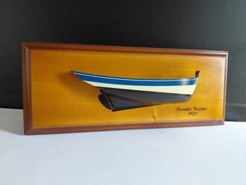 Halfmodel - Demi coque décorative en bois, 40 cm, Dundée, Nieuw
