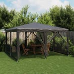 vidaXL Partytent met 8 mesh zijwanden 4x4 m HDPE, Verzenden, Nieuw, Partytent